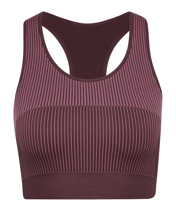 Hummel Yoga Seamless Crop T-Shirt Damen Braun F8016 - braun