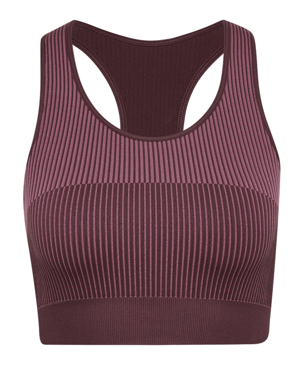 Hummel Yoga Seamless Crop T-Shirt Damen Braun F8016 - braun