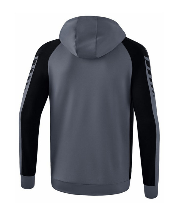 Erima SIX WINGS Kapuzenjacke Grau Schwarz - grau
