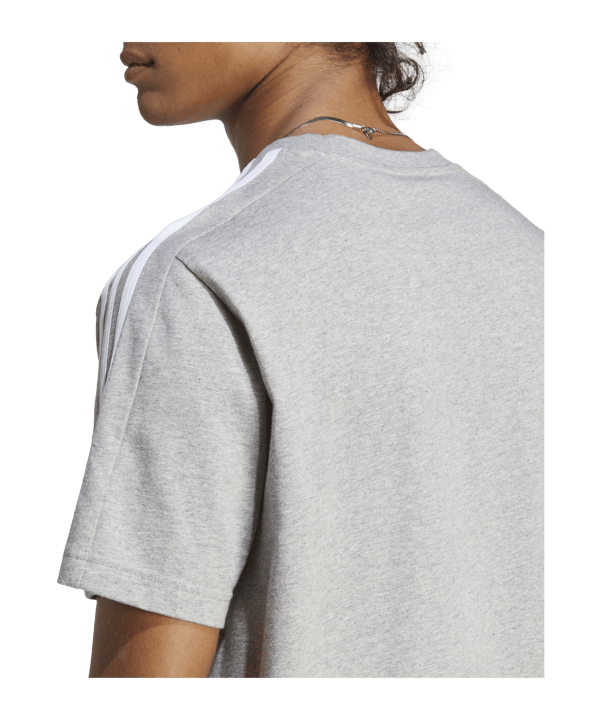 adidas 3S T-Shirt Grau Weiss - grau