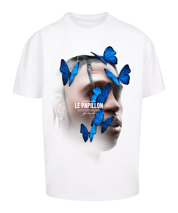 Mister Tee Le Papilloversized T-Shirt Weiß - weiss