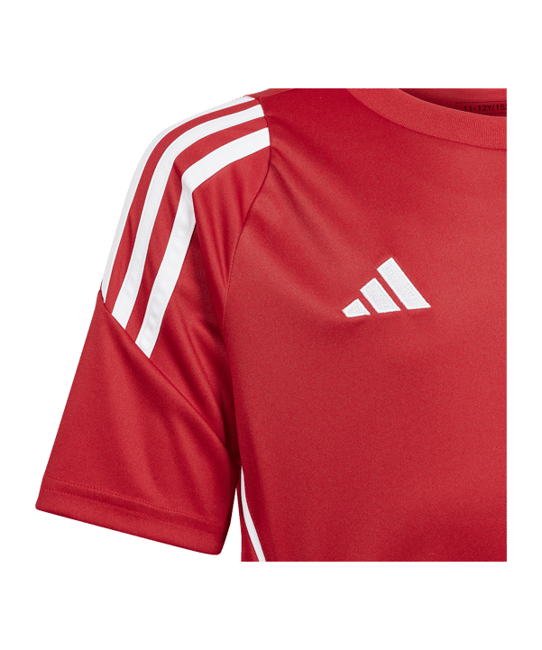 adidas Tiro 24 Trikot Kids Rot Weiss - rot