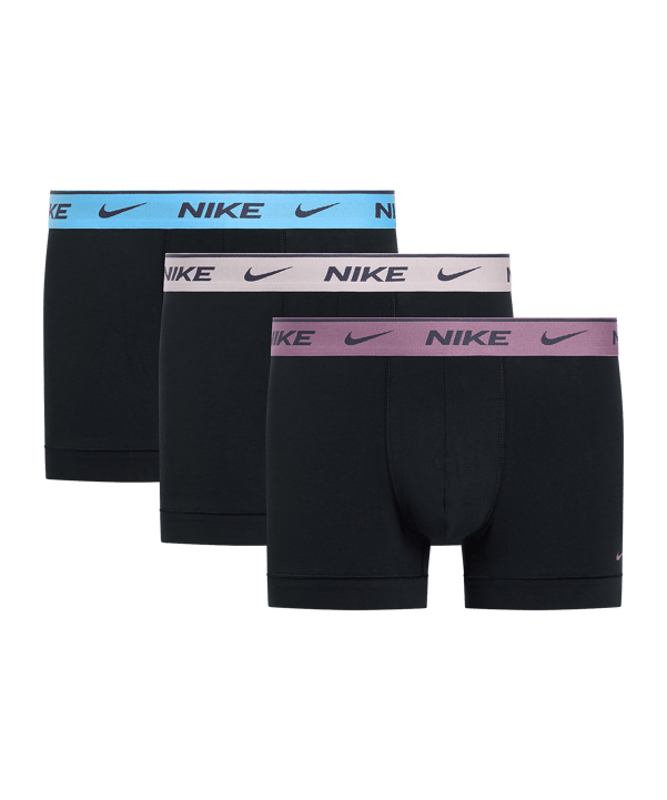 Nike Cotton Stretch Trunk 3er Pack Caleçon boxer Noir C070 - noir