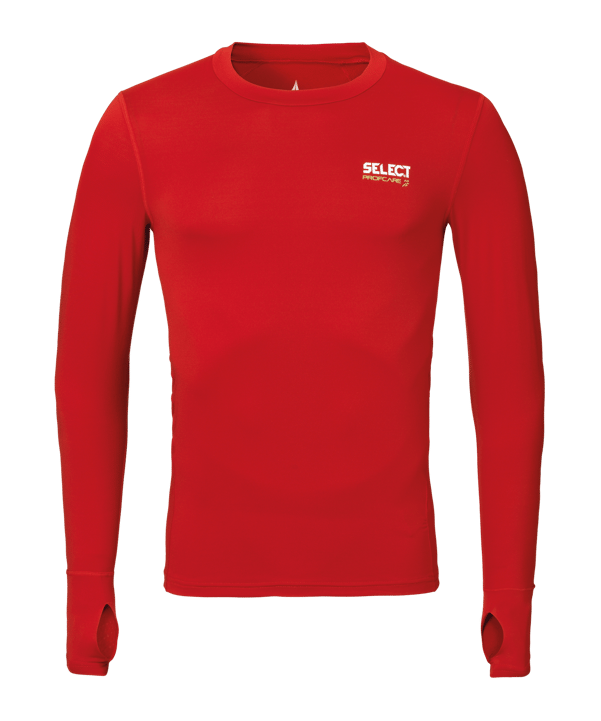 Select Kompressions-Shirt langarm Kids Rot F333 - rot