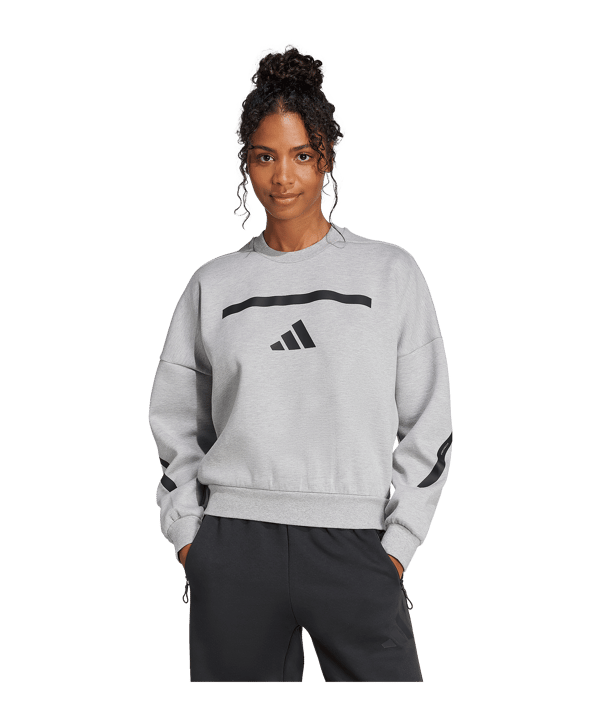 adidas Z.N.E. Sweatshirt Damen Grau - grau