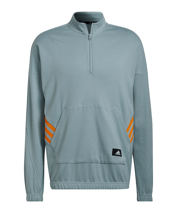 adidas Future Icons HalfZip Sweatshirt Hellblau - hellblau