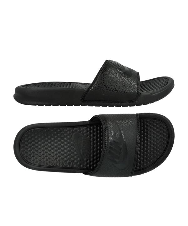 Nike Benassi JDI Badelatschen Schwarz F001 - schwarz