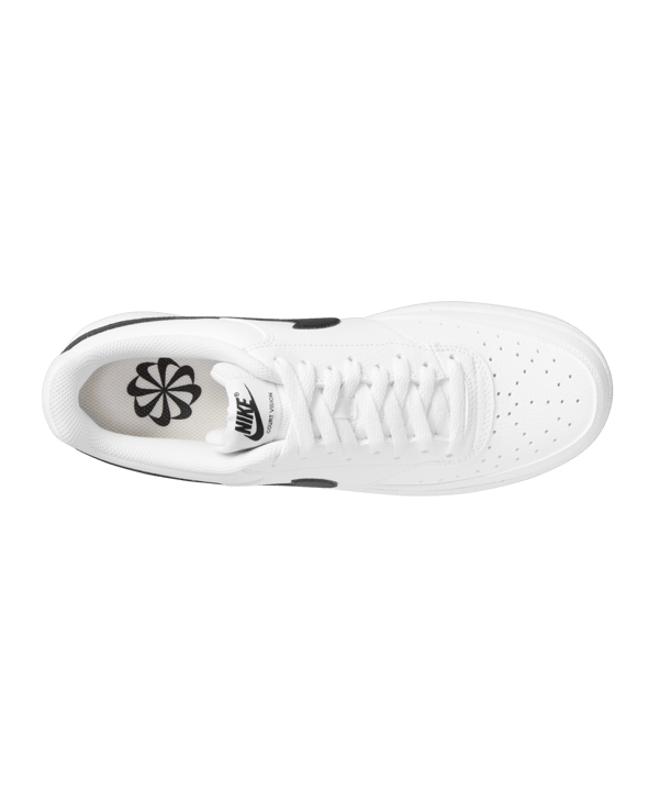 Nike Court Vision Low Weiss Schwarz F101 - weiss