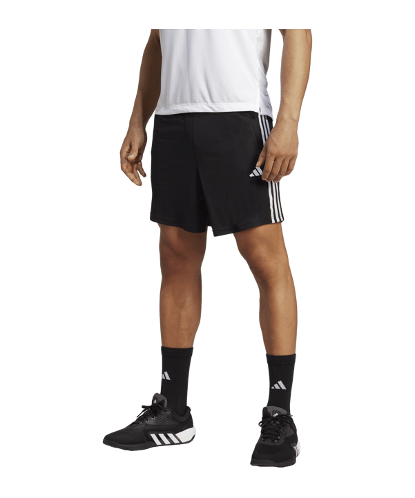 adidas Pique 3-Stripes Trainingsshort Schwarz - schwarz