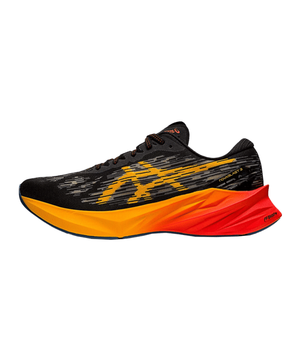 Asics Novablast 3 Schwarz Gelb F001 - schwarz