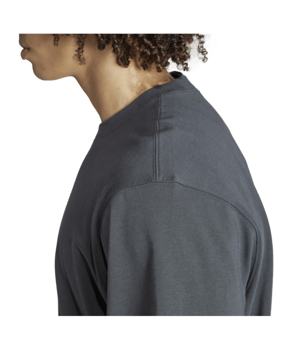 adidas Juventus Turin Oversize T-Shirt Grau Weiss - grau