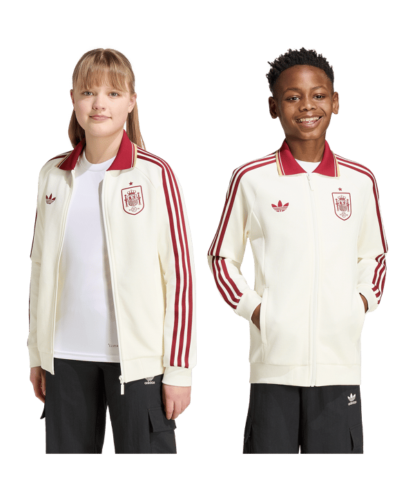 adidas Originals FEF Spanien Anthem Jacke Kids Weiß - weiss