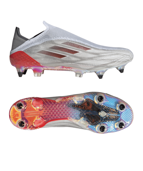 adidas X SPEEDFLOW+ SG White Spark Weiss Grau Rot - weiss