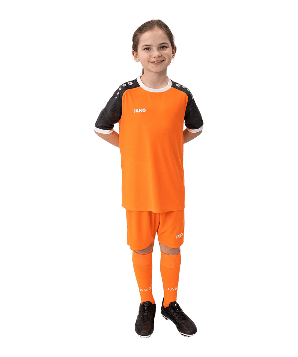 JAKO Iconic Trikot Kids Orange Schwarz F351 - orange