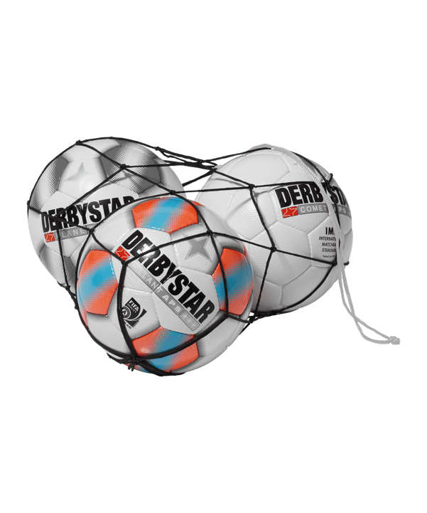 Derbystar Ballnetz für 10 Bälle Schwarz F000 - schwarz