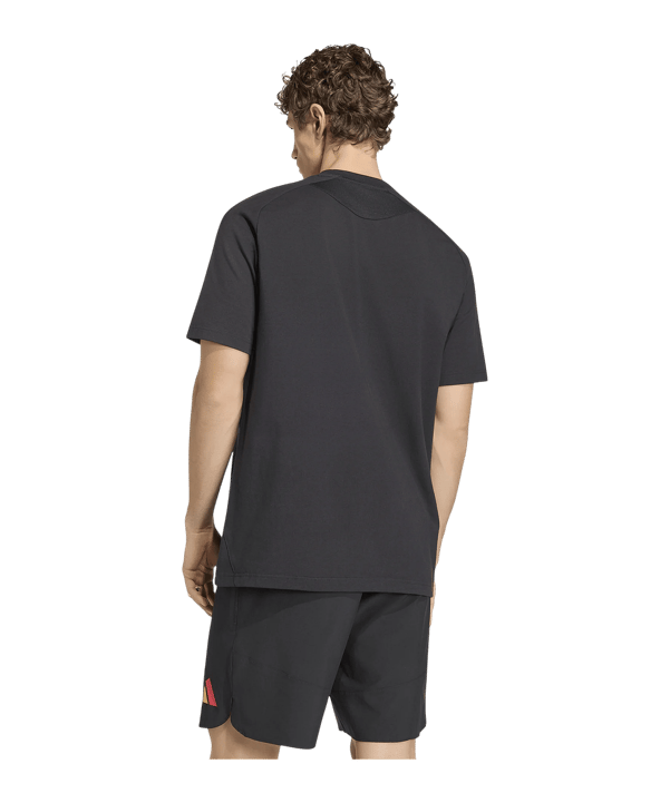 adidas JFF Jamaika Tiro Travel T-Shirt Schwarz