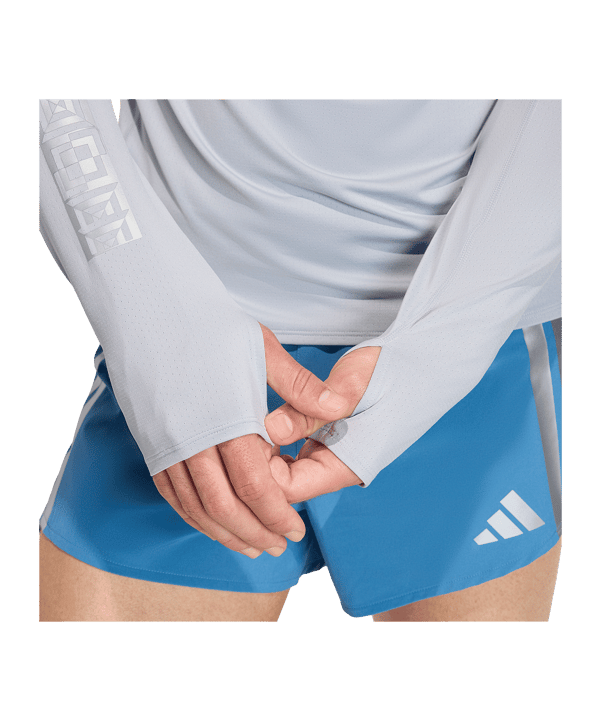 adidas Adizero Ekiden Running Longsleeve T-shirt Argento - argento
