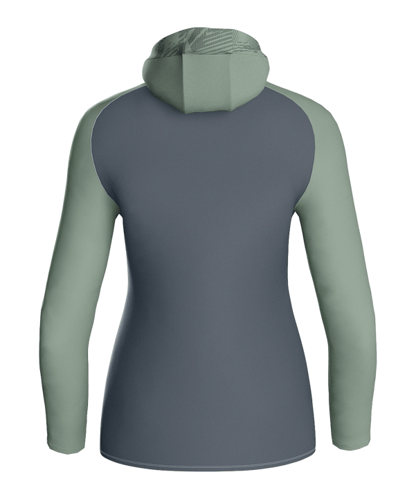 JAKO Icon Kapuzenjacke Damen Grau Grün F852 - gruen
