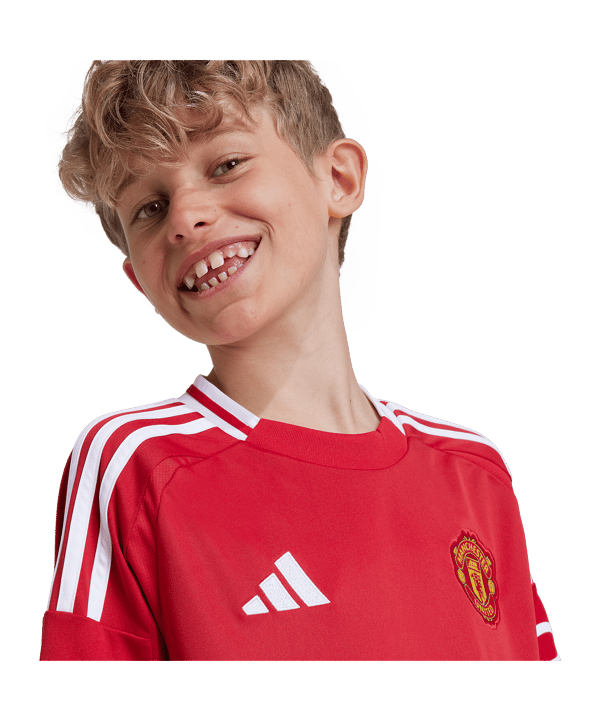 adidas Manchester United Trikot Home 2024/2025 Kids Rot - rot