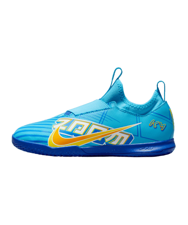 Nike Jr Air Zoom Mercurial Vapor XV Academy IC Halle Mbappe Signature Kids Blau F400 - blau