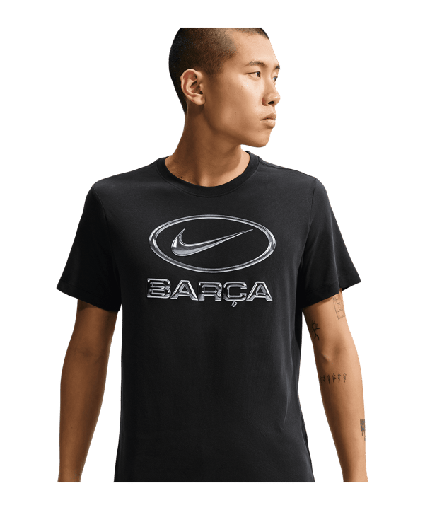Nike FC Barcelone Swoosh T-Shirt Noir C010 - noir