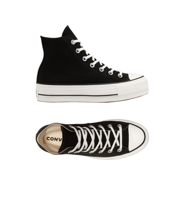 Converse Chuck Taylor AS Lift Hi Damen Schwarz - schwarz