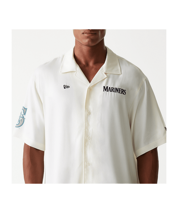 New Era MLB Seattle Mariners Graphic Revere T-Shirt Weiß - weiss