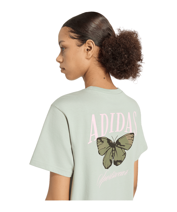 adidas Camo Loose Graphic T-Shirt Femmes Vert - vert