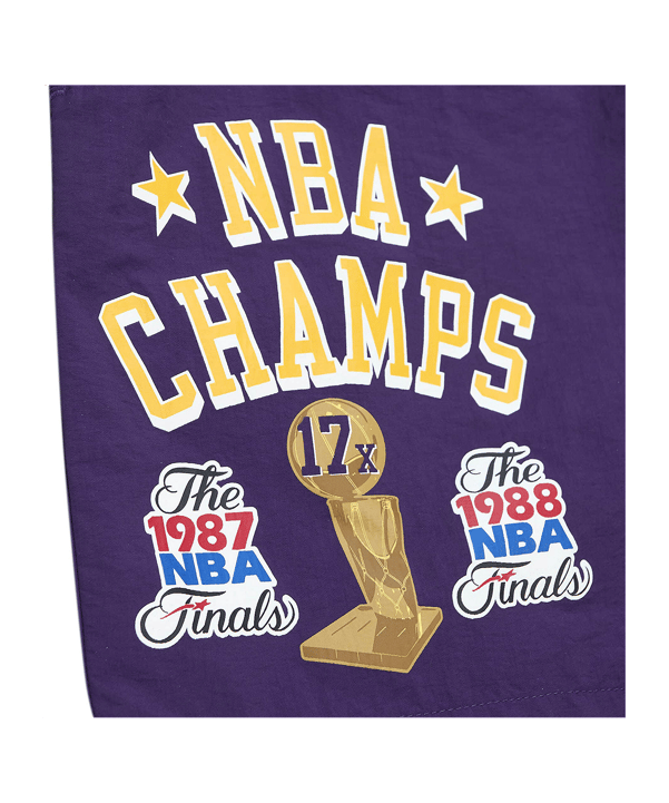 Mitchell and Ness NBA Los Angeles Lakers Team Heritage Woven Short Lila - lila