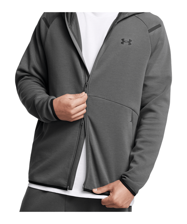 Under Armour Unstoppable Fleece Kapuzenjacke Grau F025 - grau