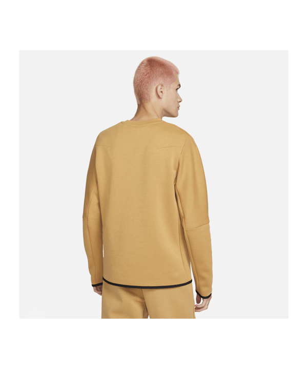 Nike Tech Fleece Crew Sweatshirt Gold F722 - gold
