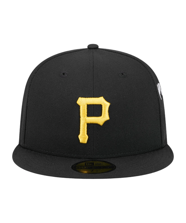 New Era MLB Pittsburgh Pirates Team Verbiage 59Fifty Cap Schwarz - schwarz