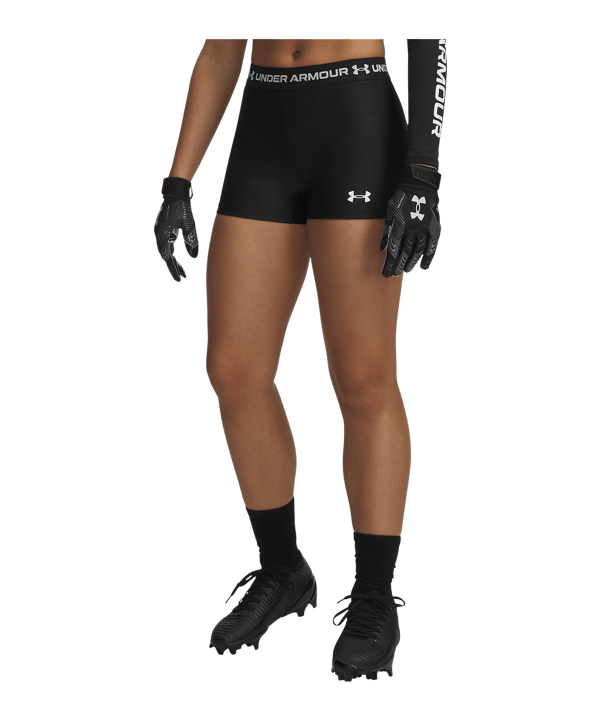 Under Armour HeatGear Shorty Leggings Donna Nero C008 - nero