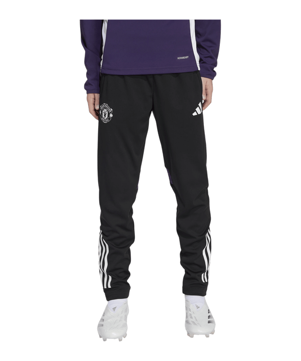 adidas Manchester United Trainingshose Kids Schwarz - schwarz