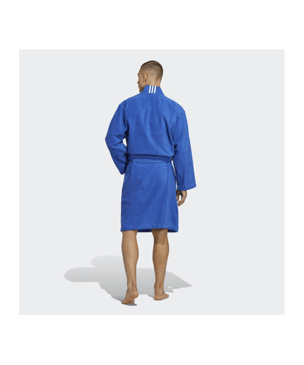 adidas Cotton Bathrobe Blau - blau