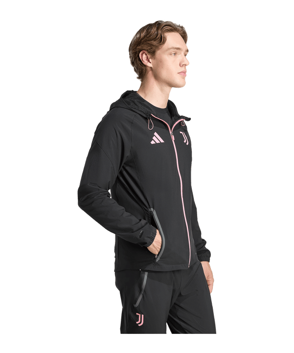 adidas Juventus Turin Vis Tech Travel Jacke Schwarz - schwarz