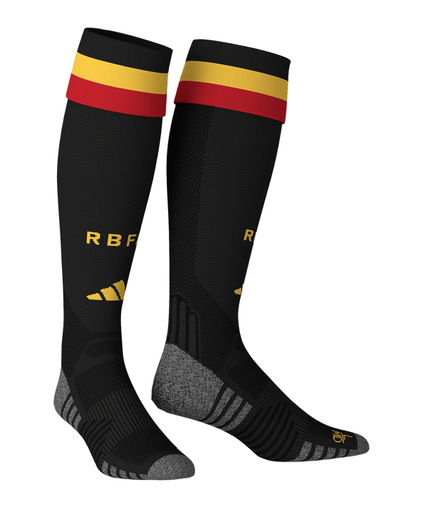 adidas Belgien Strumpfstutzen Home WM 2026 Schwarz - schwarz