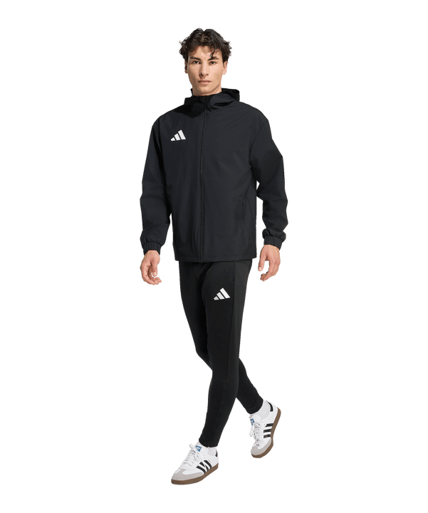 adidas Entrada 26 Regenjacke Schwarz - schwarz