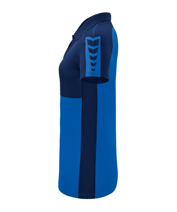 Erima Six Wings Poloshirt Damen Blau - blau