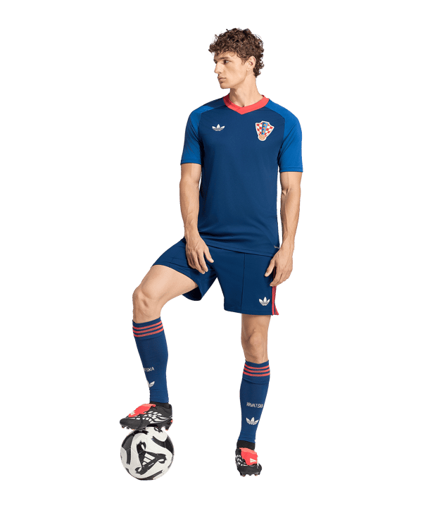 adidas Croazia Pre-Match Maglietta Away 2026 Blu - blu