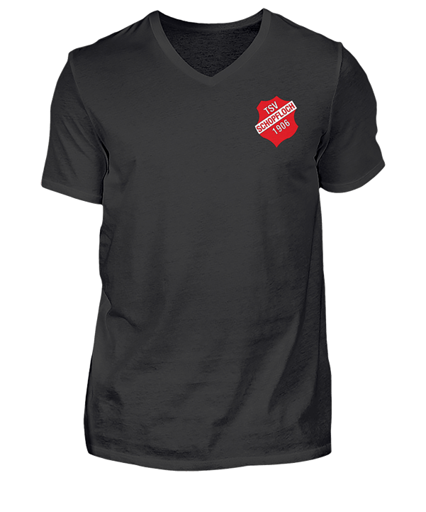 TSV Schopfloch V Neck Wappen Schwarz - schwarz