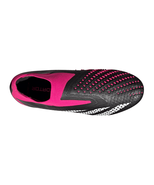 adidas Predator Accuracy+ FG Own Your Football Schwarz Weiss Pink - schwarz