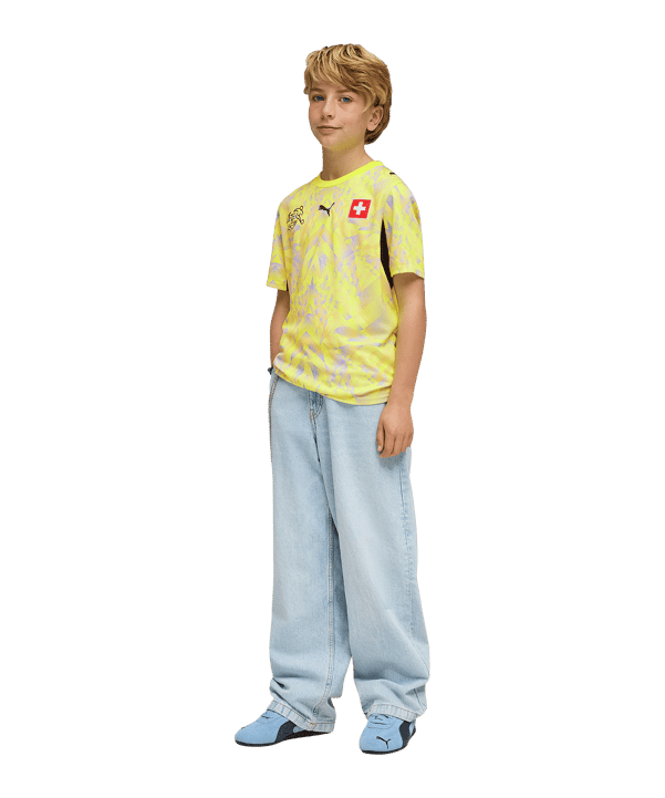 PUMA SFV Schweiz Replica Torwarttrikot Home WM 2026 Kids Gelb F89 - gelb