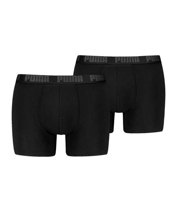 PUMA Everyday Basic Boxer 2er Pack Schwarz F002 - schwarz
