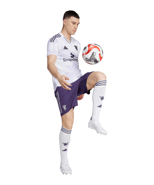 adidas Manchester United Authentic Trikot Away 2025/2026 Weiß - weiss