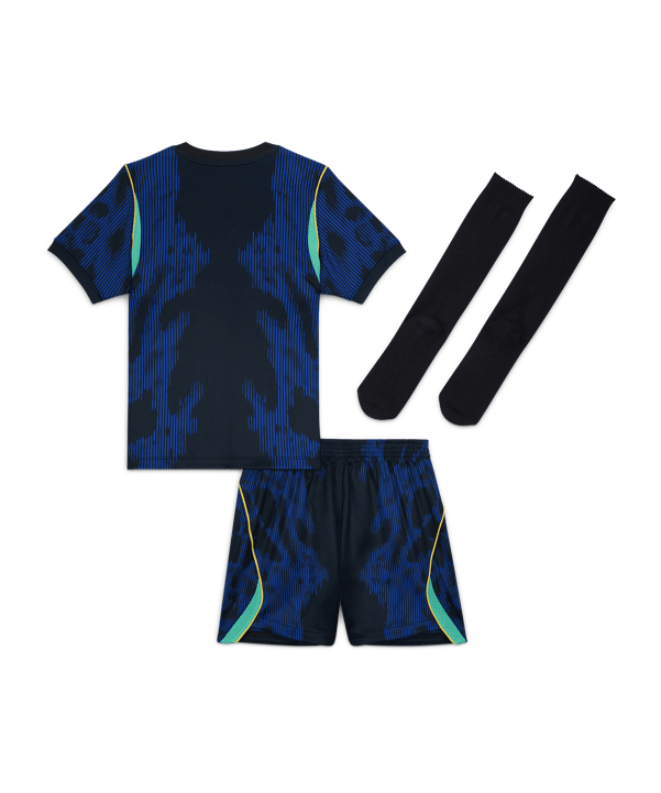 Nike CBF Brasilien Stadium Trikot Set WM 2026 Kids Blau F417 - blau