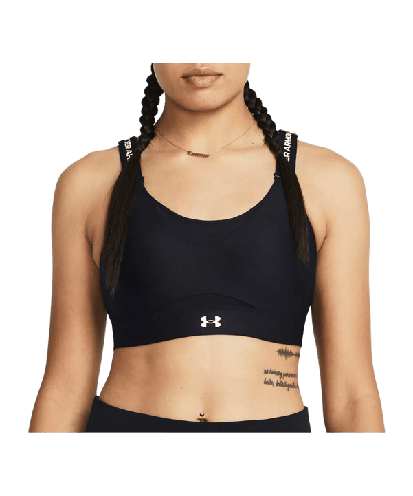 Under Armour Infinity High 2.0 Sport-BH Damen - schwarz