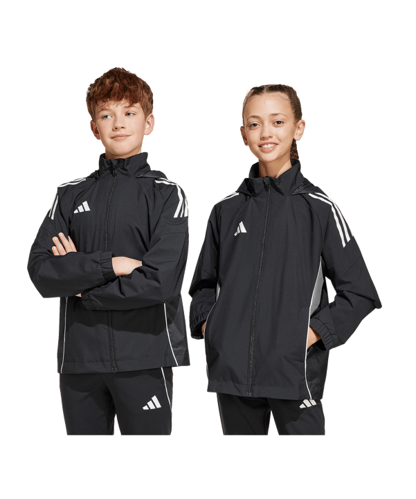 adidas Tiro 25 Competition Regenjacke Kids Schwarz - schwarz