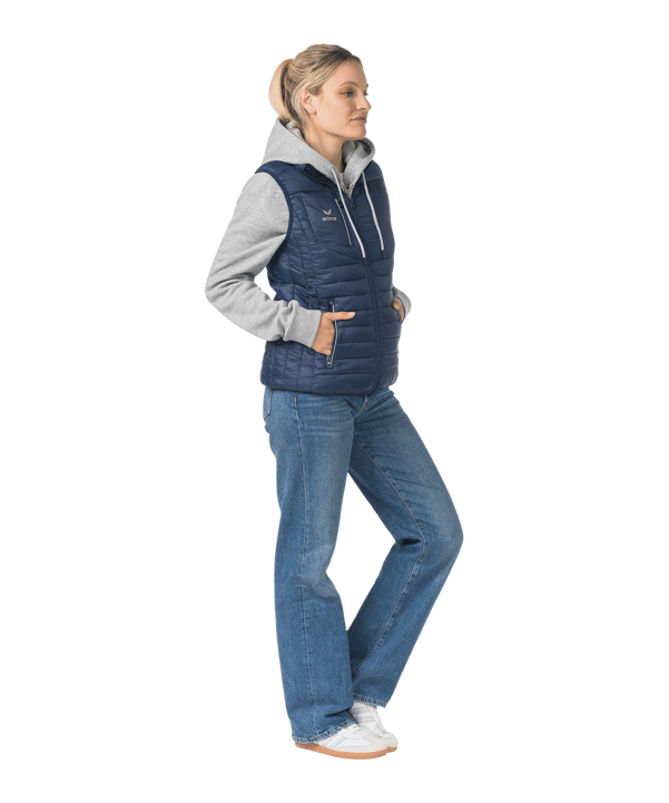 Erima CMPT Puffer Weste Damen Blau - blau