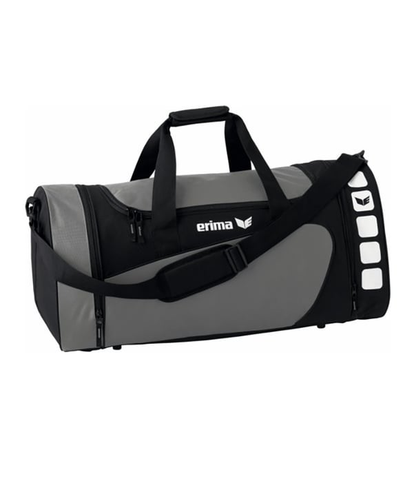 Erima Sporttasche Club 5 Grau Schwarz Gr. S - grau
